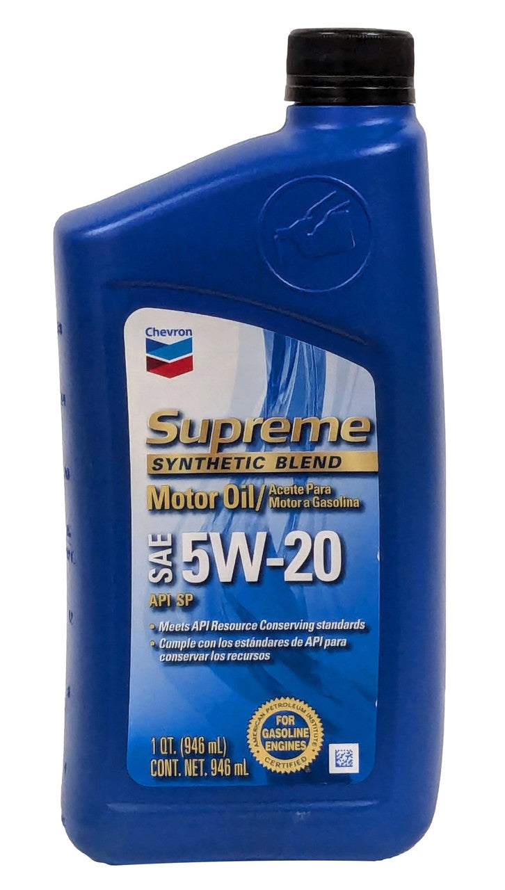 Chevron Supreme 5W-20 Motor Oil (case of 12)