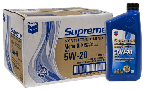 Chevron Supreme 5W-20 Motor Oil (case of 12)