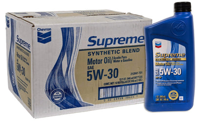 Chevron Supreme 5W-30 Motor Oil (case of 12)