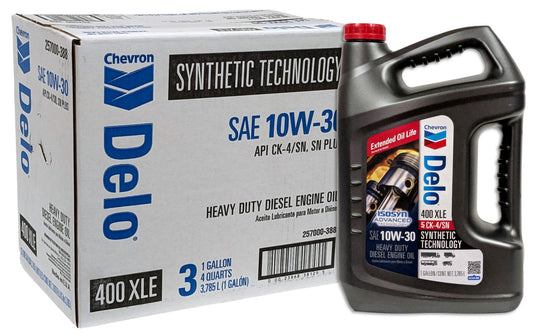Chevron Delo 400 XLE SynBlend 10W-30 (1 gal, pack of 3)