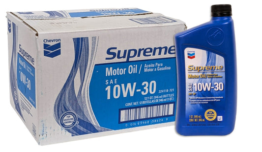 Chevron Supreme 10W-30 Motor Oil (case of 12)