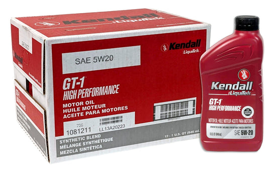 Kendall GT-1 5W-20 (case of 12/1qt)
