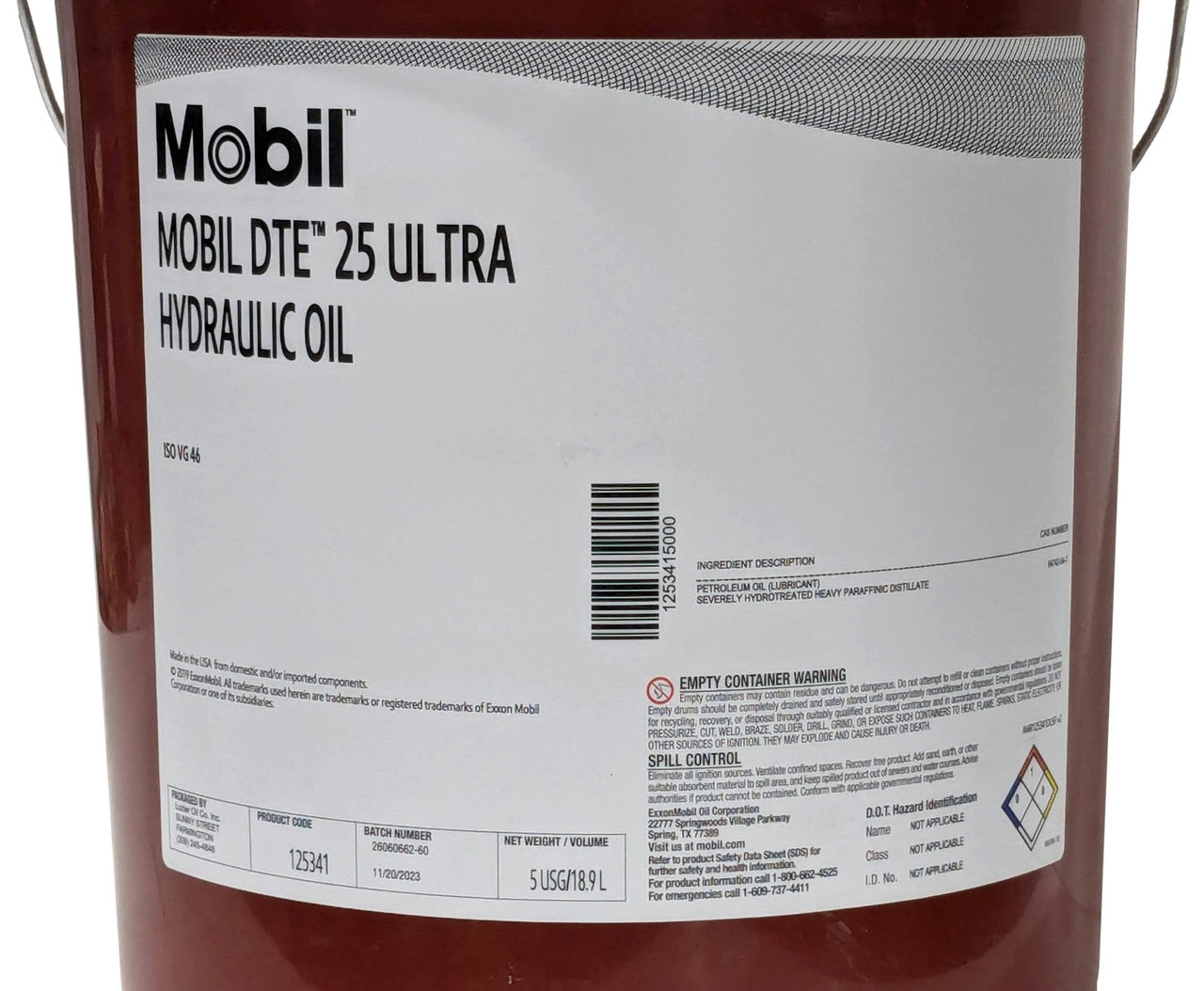 Mobil DTE 25 Ultra Hydraulic Oil