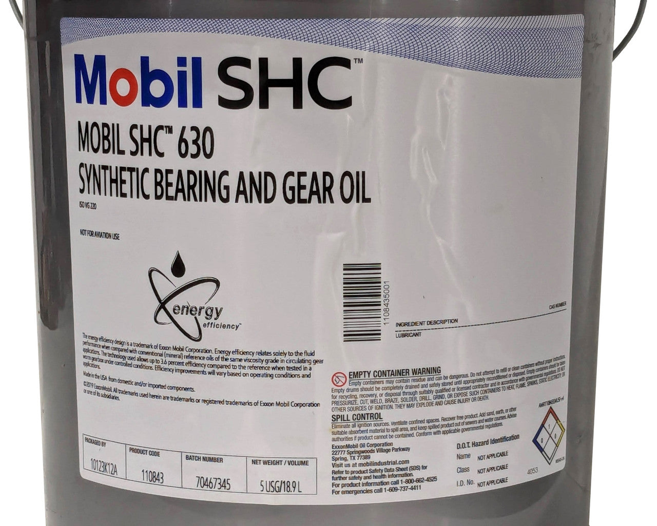 Mobil SHC 630 Synthetic Gear Oil