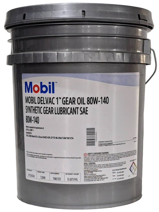 Mobil Delvac 1 Synthetic Gear Lube 80W-140