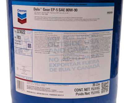 Chevron Delo Gear EP-5 SAE 80W-90